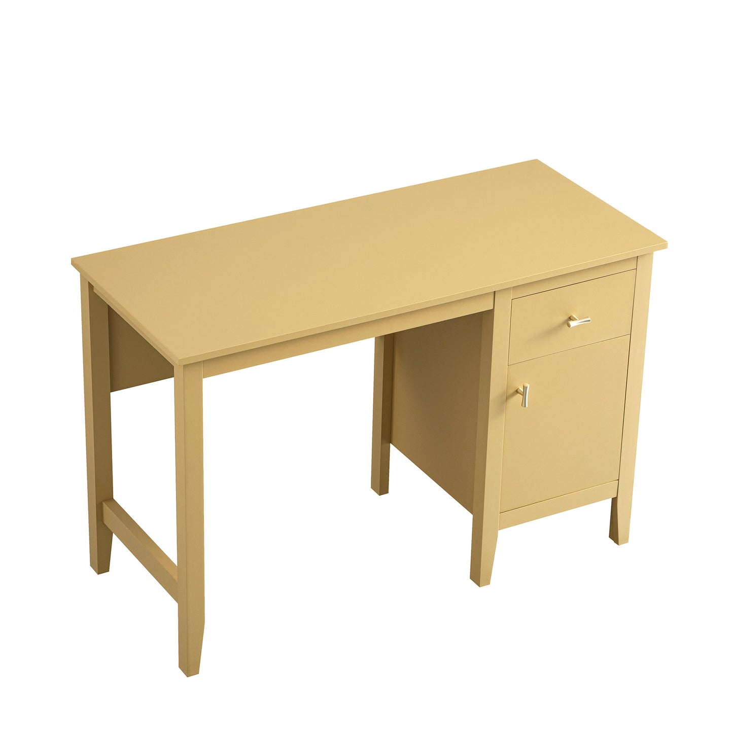Bureau Oakham, rotin jaune