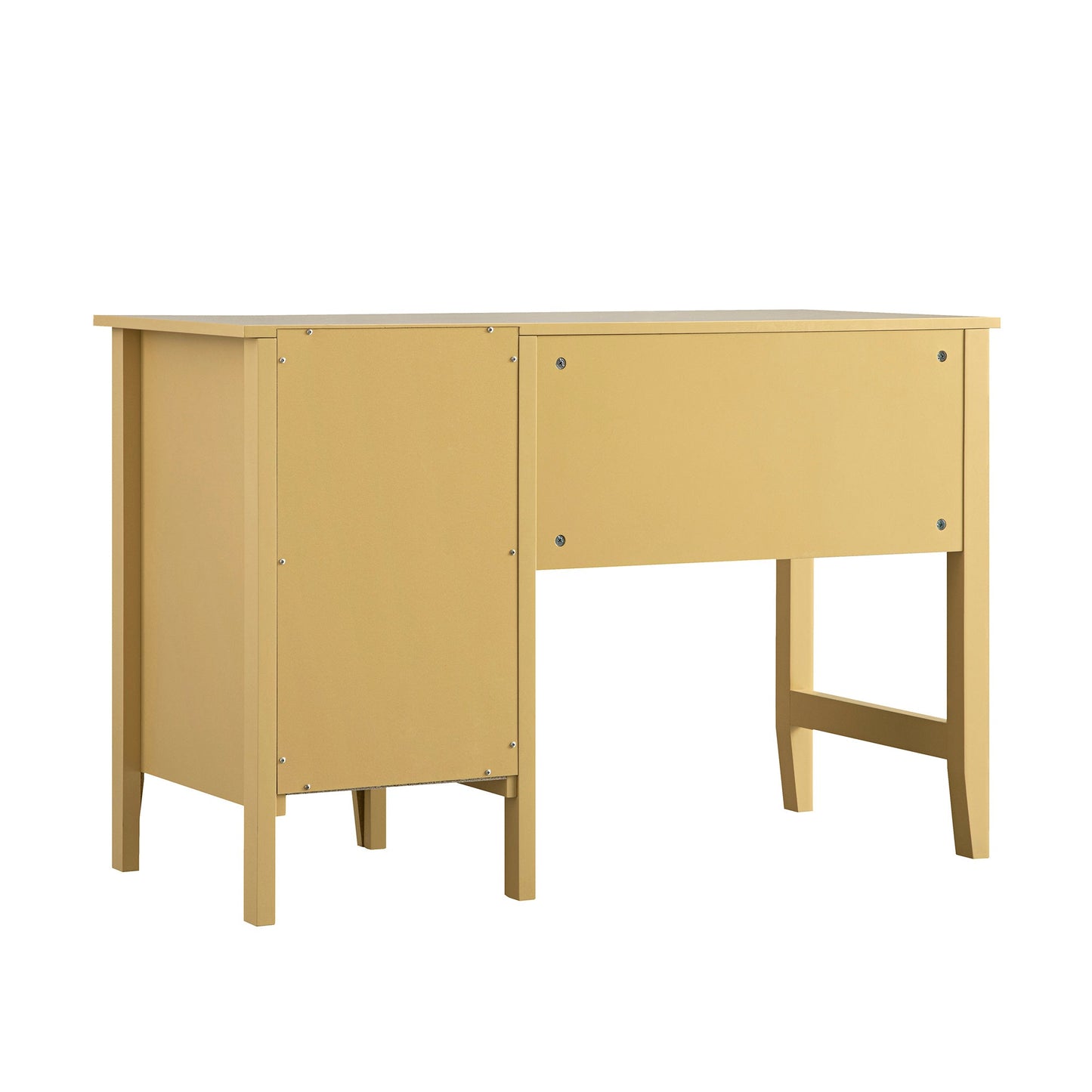 Bureau Oakham, rotin jaune
