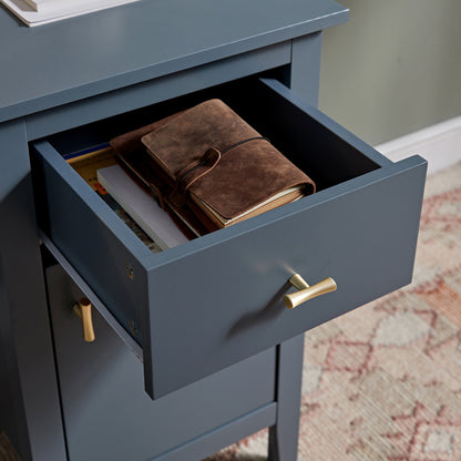 Bureau Oakham, bleu orageux