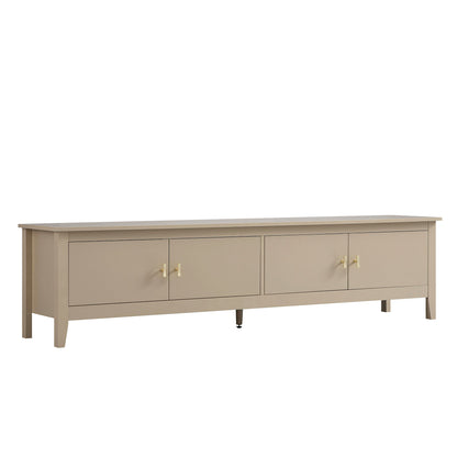 Meuble TV Oakham 180 cm de large, gris foncé