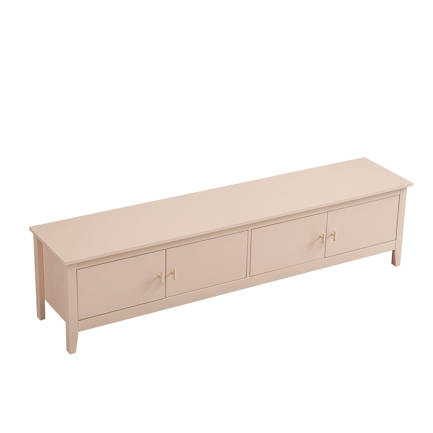 Meuble TV Oakham 180 cm de large, rose nude