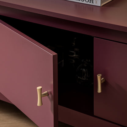 Meuble TV Oakham 180 cm de large, cerisier sauvage