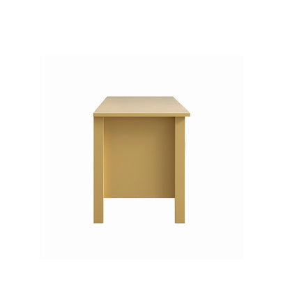 Meuble TV Oakham 180 cm de large, rotin jaune