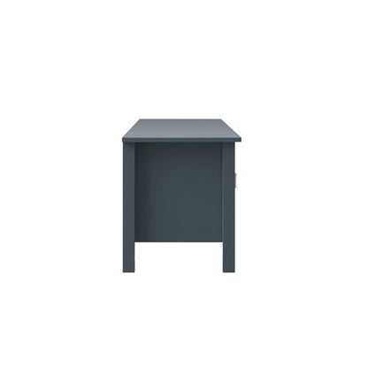 Meuble TV Oakham 180 cm de large, bleu orage