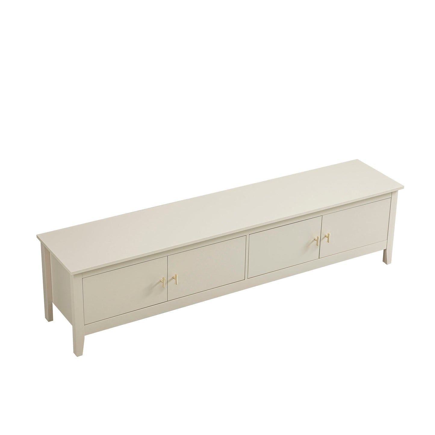 Meuble TV Oakham 180 cm de large, blanc ombré