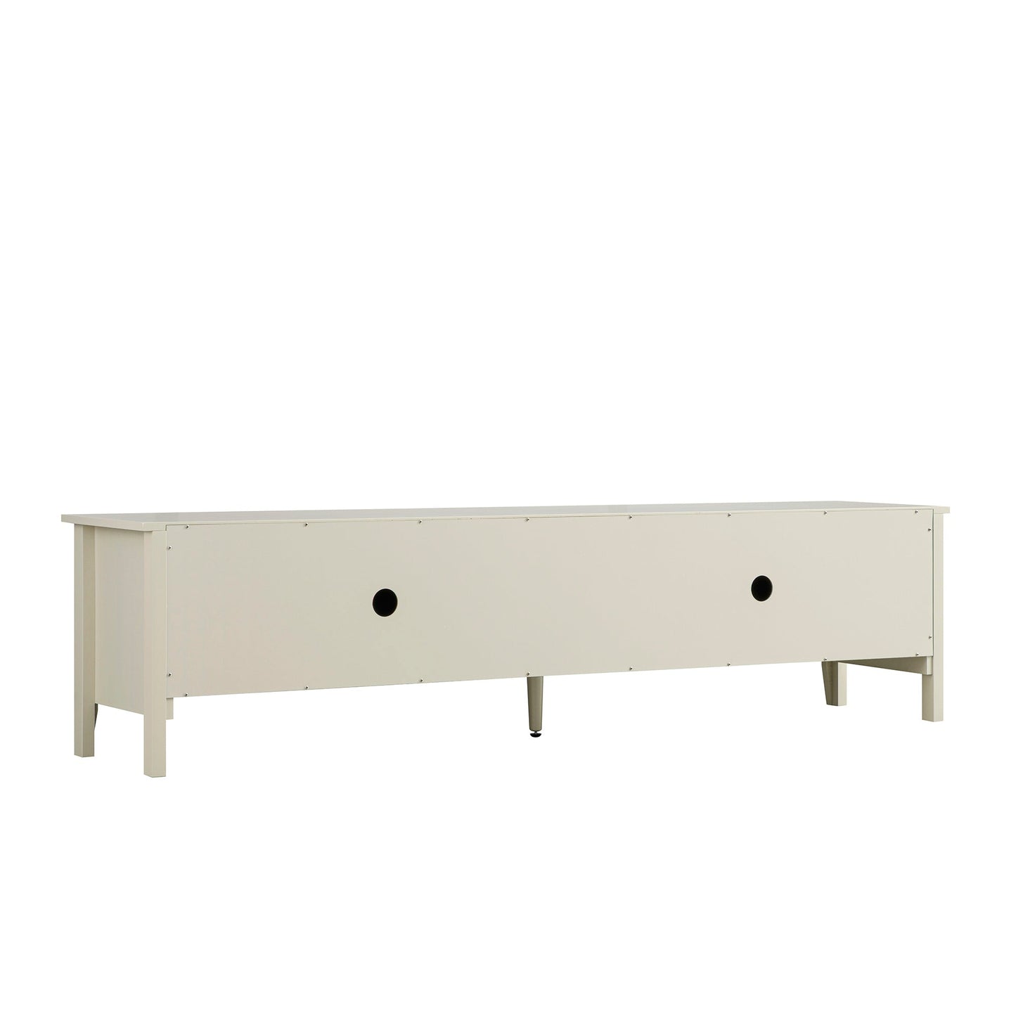Meuble TV Oakham 180 cm de large, blanc ombré