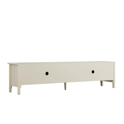 Meuble TV Oakham 180 cm de large, blanc ombré