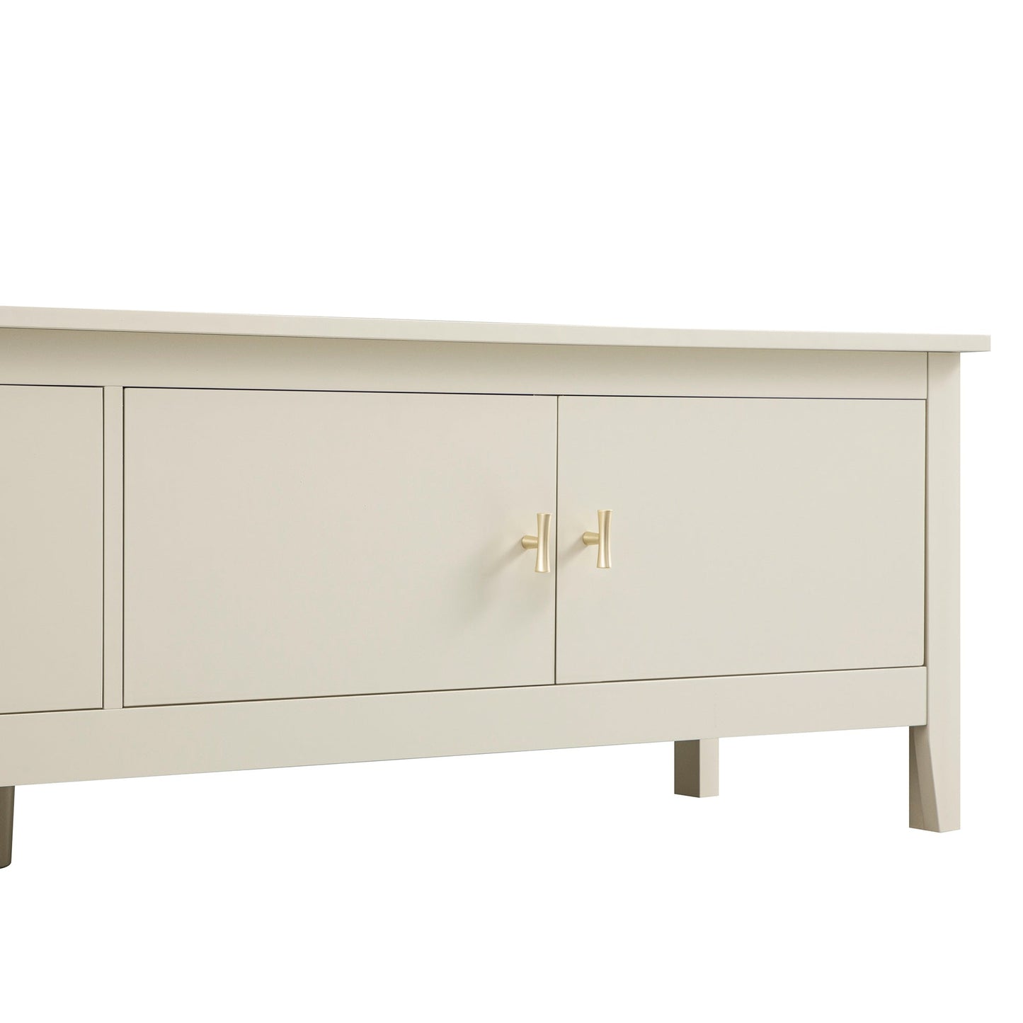 Meuble TV Oakham 180 cm de large, blanc ombré