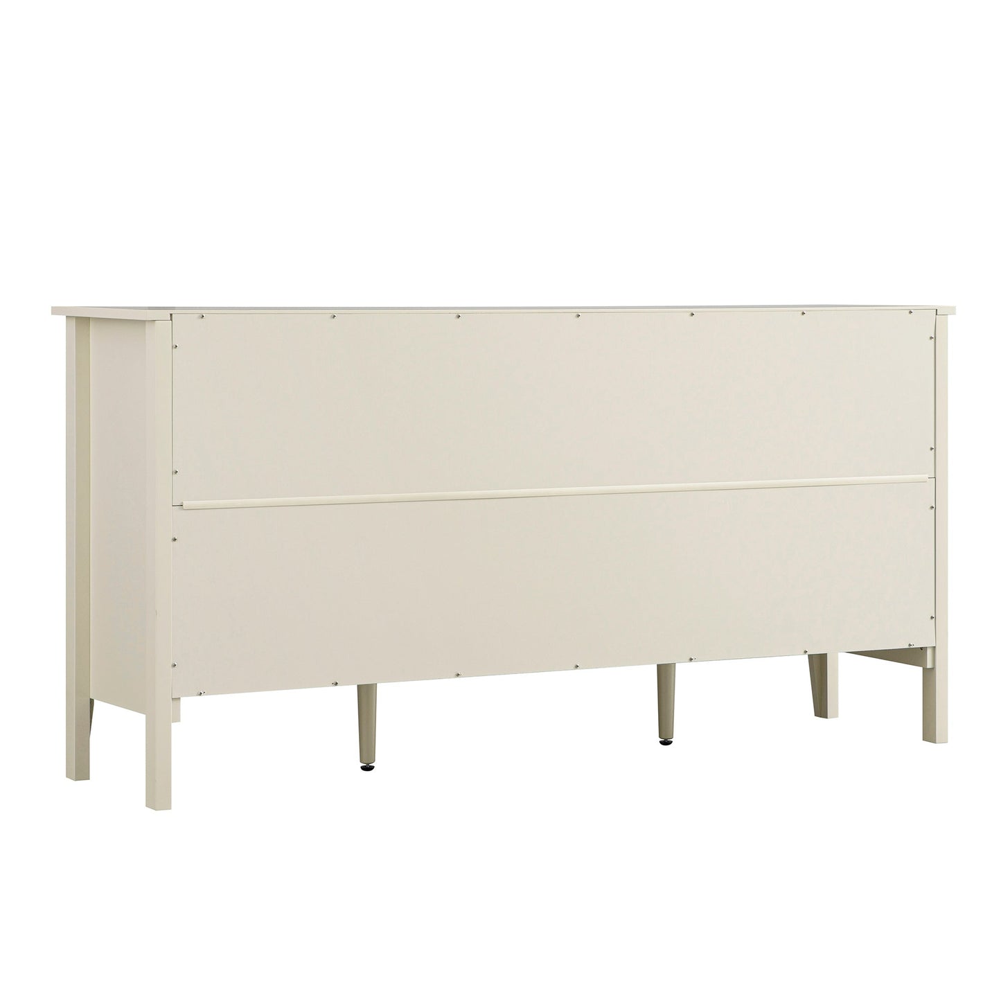 Buffet large Oakham avec tiroirs, blanc ombré
