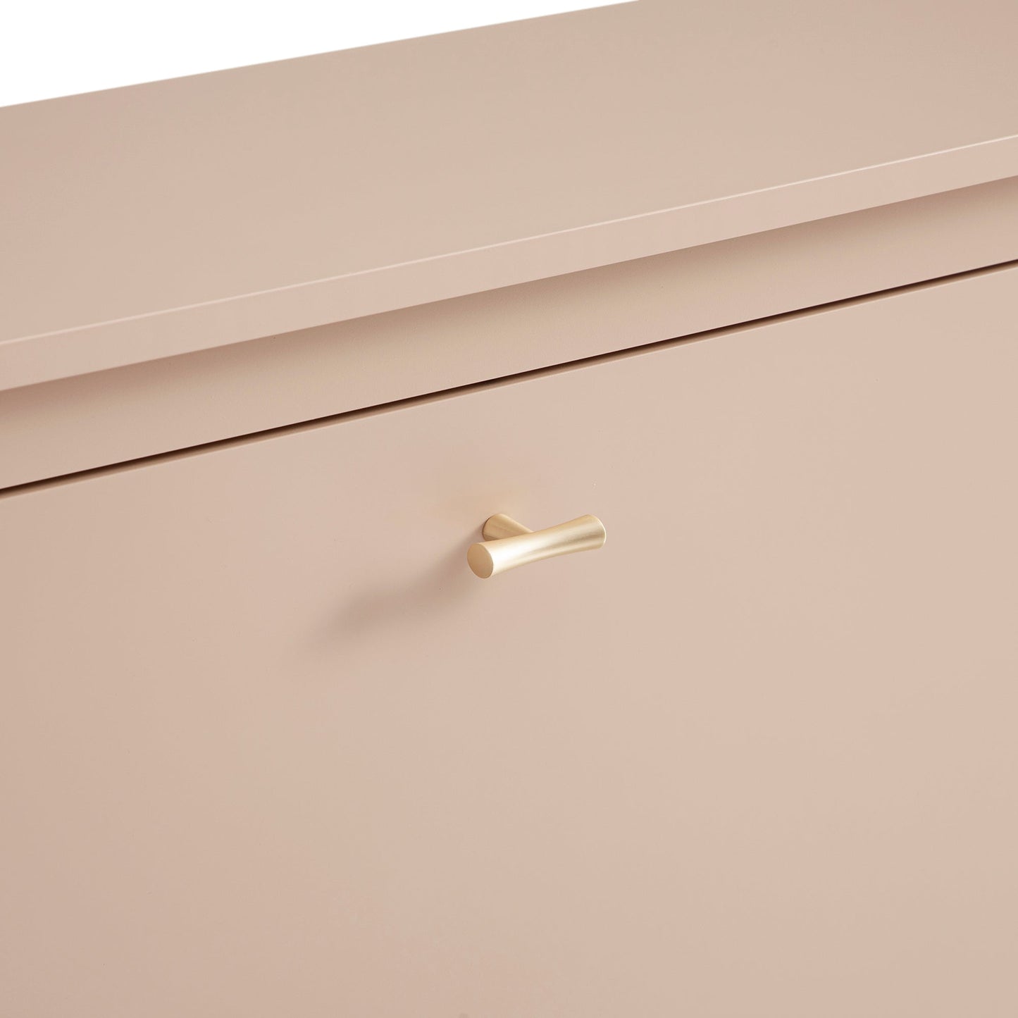 Meuble à chaussures à 2 niveaux Oakham, rose nude