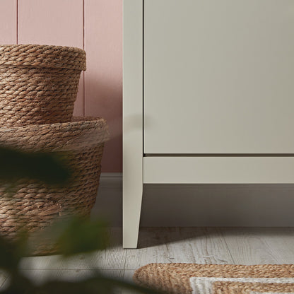 Meuble à chaussures à 2 niveaux Oakham, blanc ombré