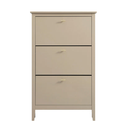 Meuble à chaussures à 3 niveaux Oakham, gris foncé