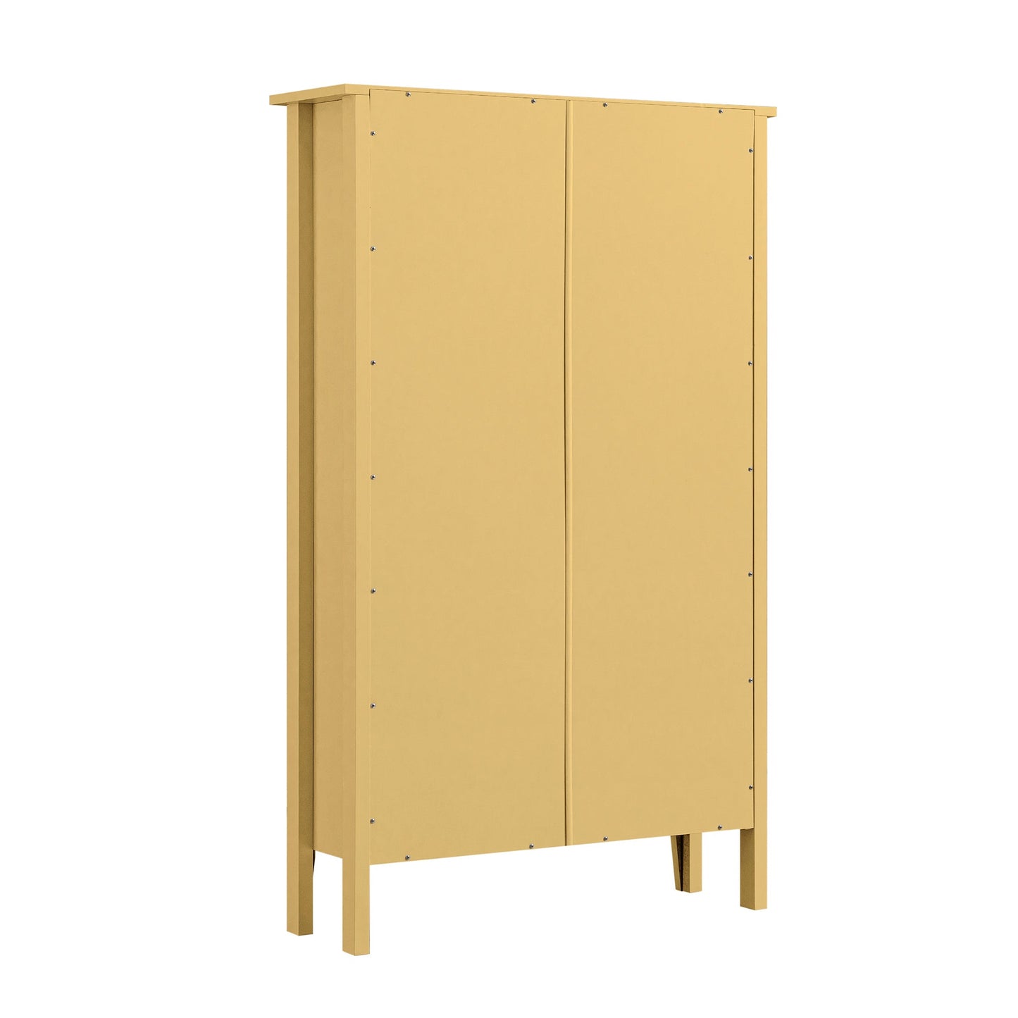 Meuble à chaussures Oakham à 3 niveaux, rotin jaune