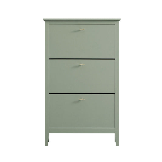 Meuble à chaussures à 3 niveaux Oakham, sauge du désert