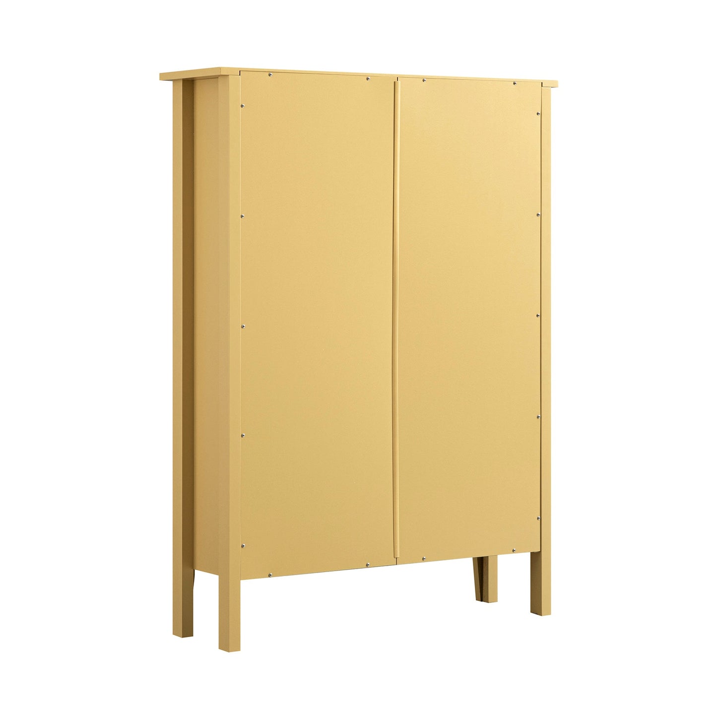 Meuble à chaussures Oakham à 2 niveaux avec tiroir supérieur, rotin jaune