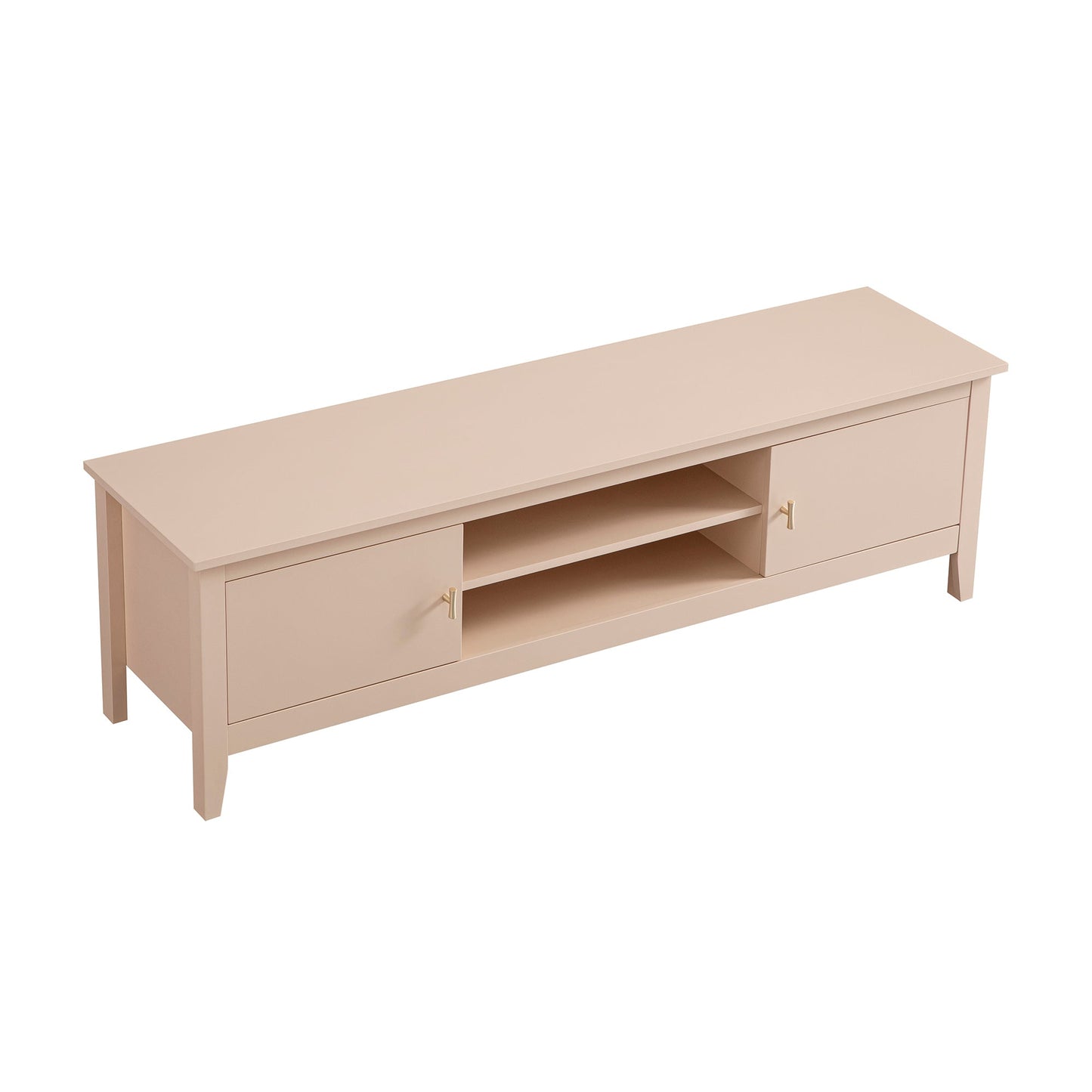 Meuble TV Oakham 150 cm, rose nude