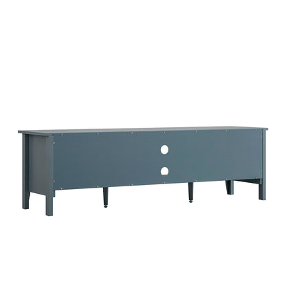 Meuble TV Oakham 150 cm, bleu orage