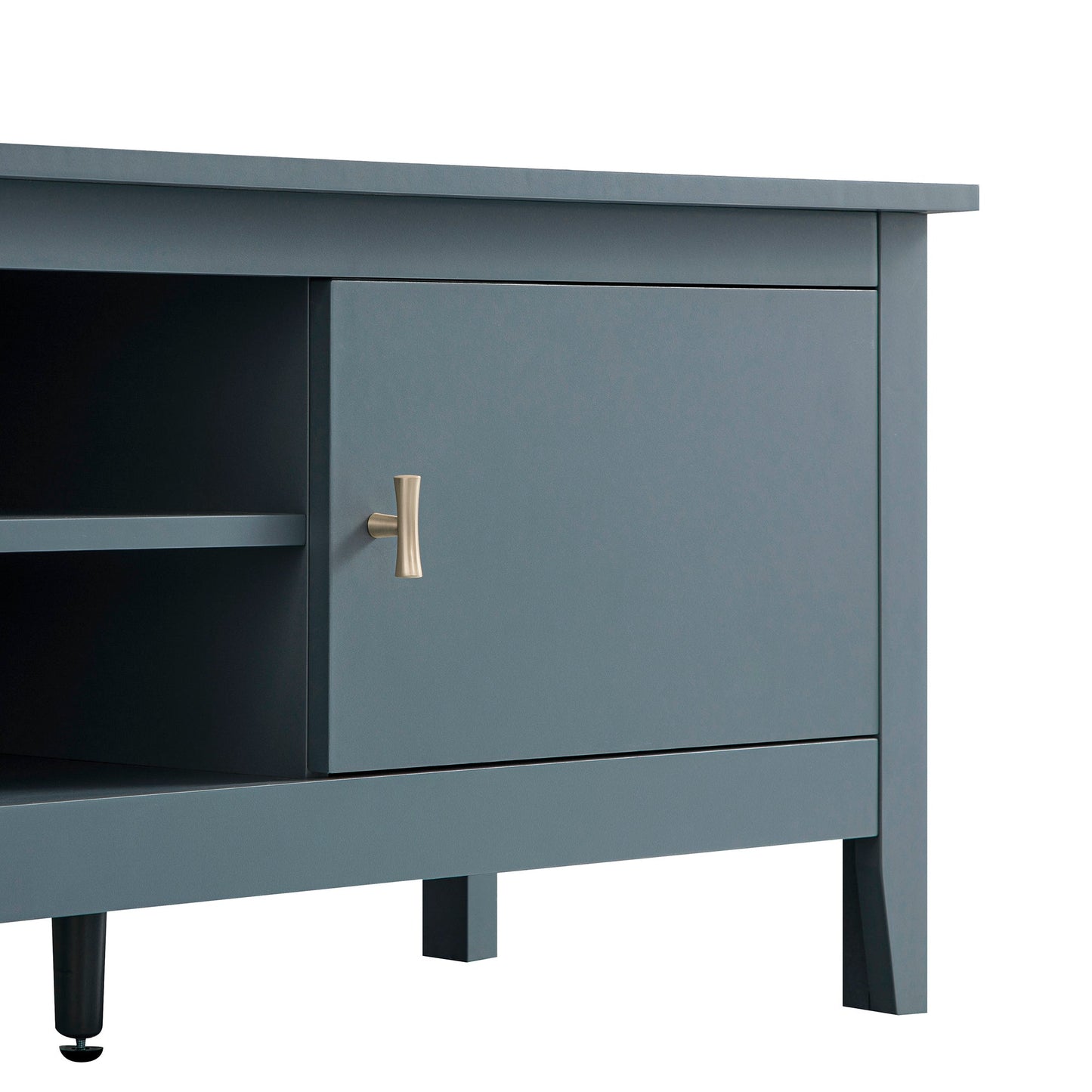 Meuble TV Oakham 150 cm, bleu orage