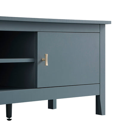 Meuble TV Oakham 150 cm, bleu orage