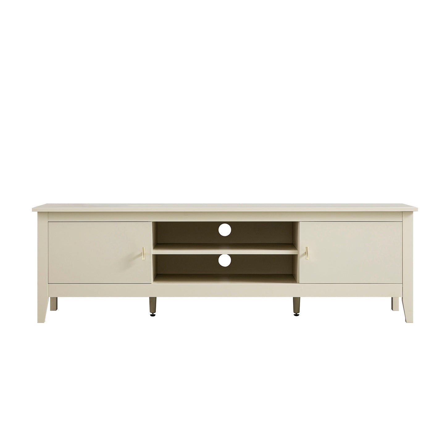 Meuble TV Oakham 150 cm, blanc ombré