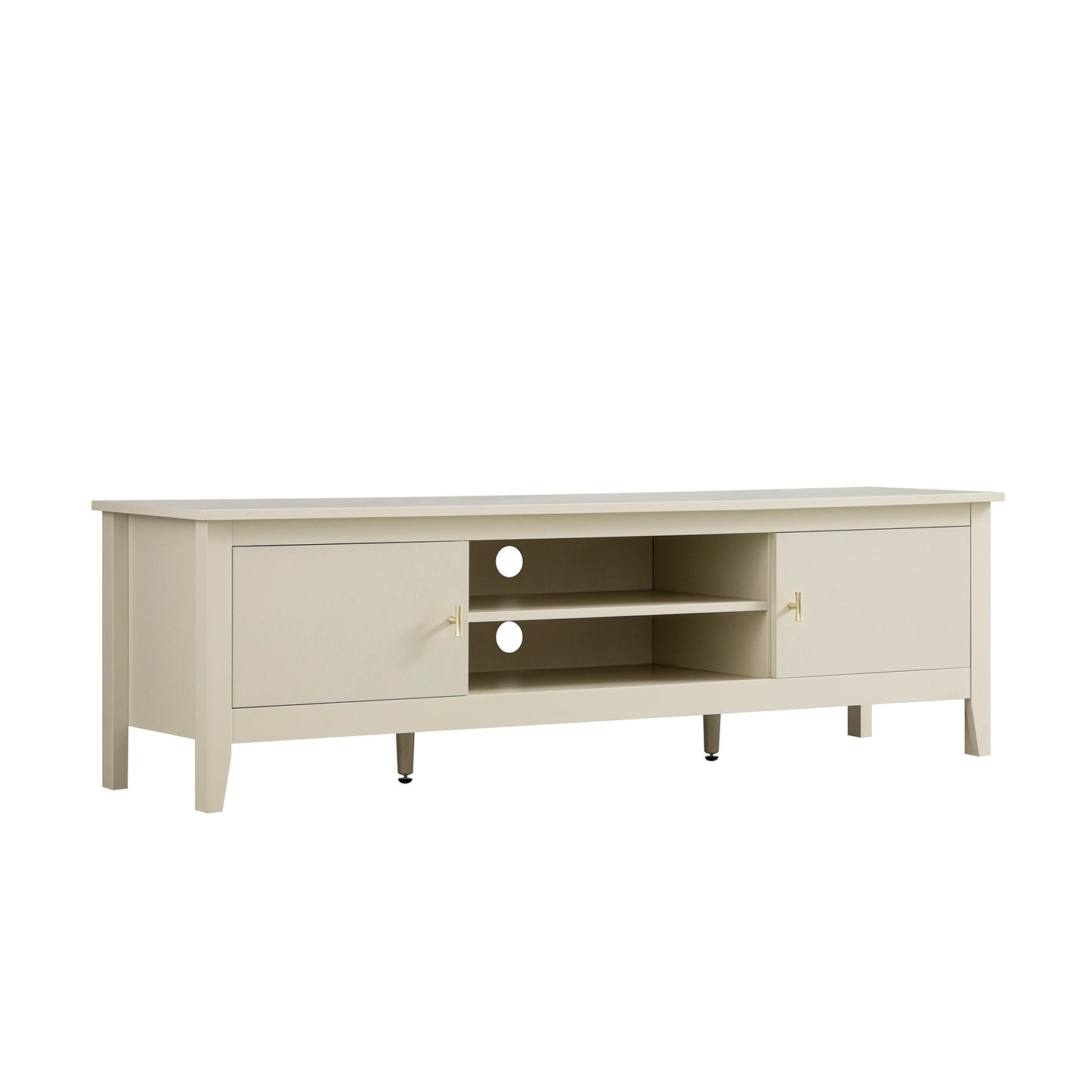 Meuble TV Oakham 150 cm, blanc ombré