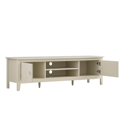 Meuble TV Oakham 150 cm, blanc ombré