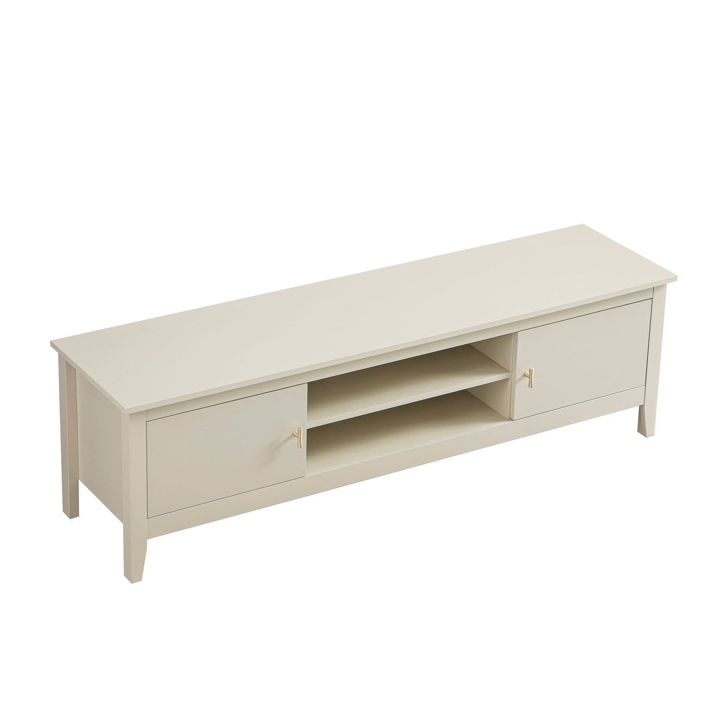 Meuble TV Oakham 150 cm, blanc ombré