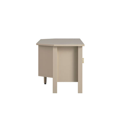 Meuble TV d'angle Oakham 120 cm, gris foncé