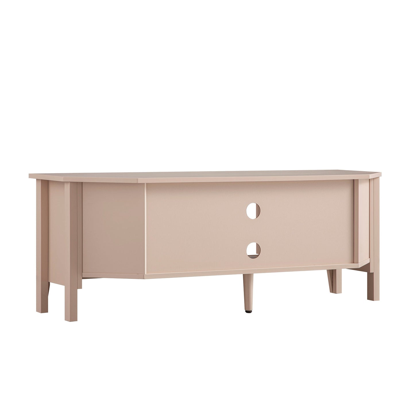 Meuble TV d'angle Oakham 120 cm, rose nude