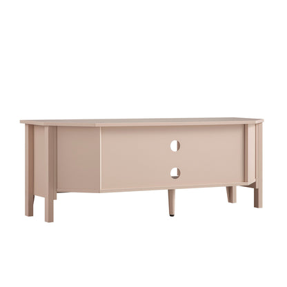 Meuble TV d'angle Oakham 120 cm, rose nude