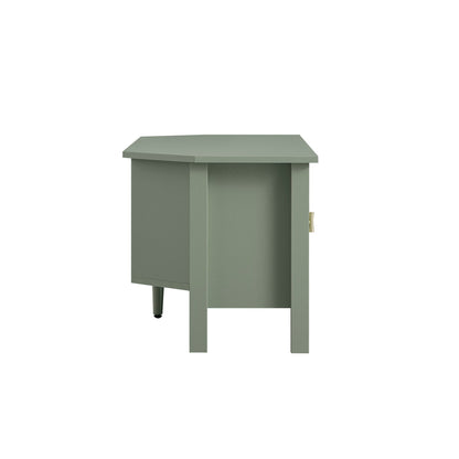 Meuble TV d'angle Oakham 120 cm, sauge du désert