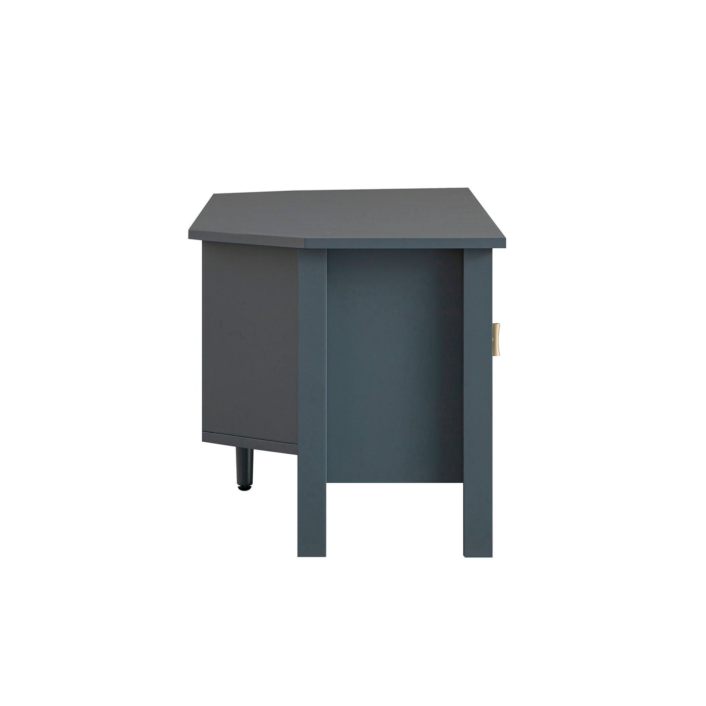 Meuble TV d'angle Oakham 120 cm, bleu orage