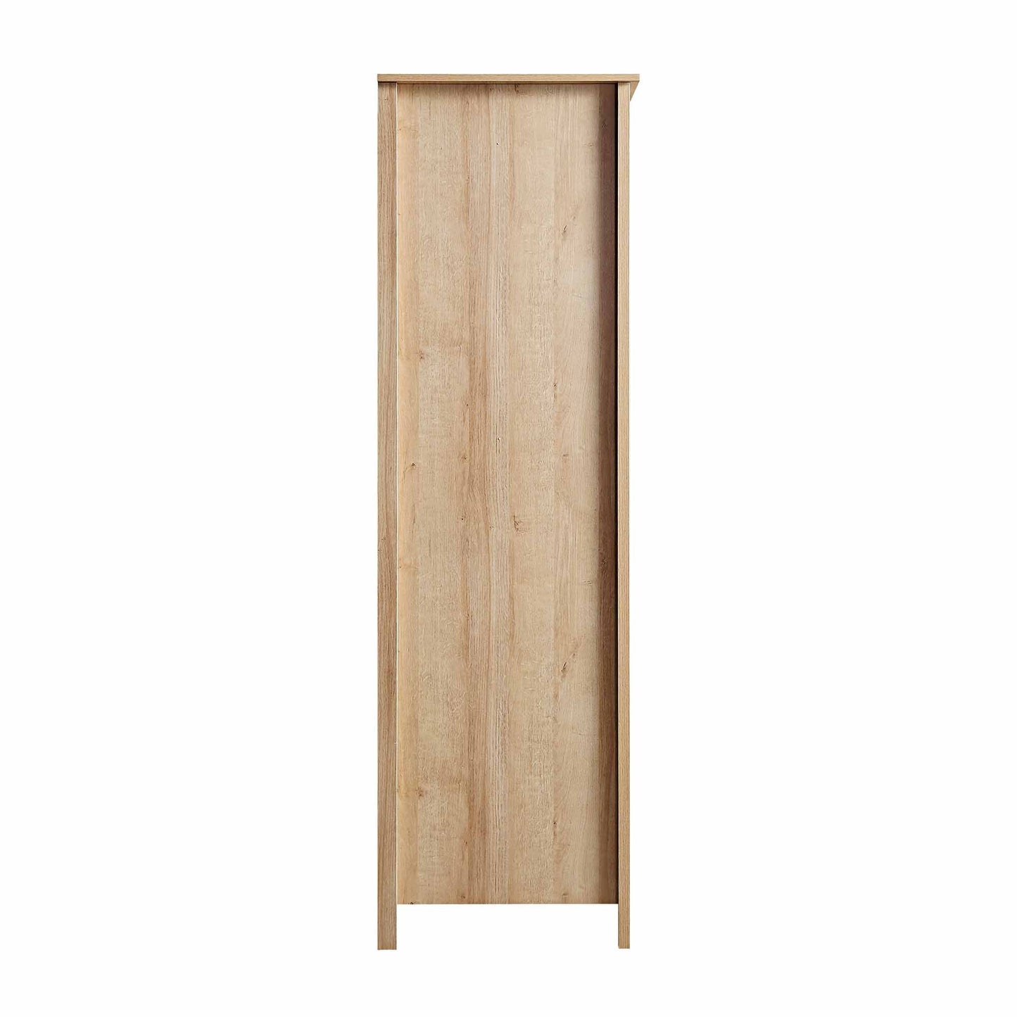 Armoire triple en rotin Frances avec 2 tiroirs, naturel