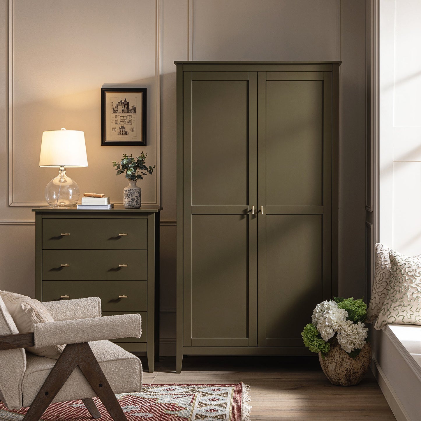 Armoire double Oakham, Olive Grove