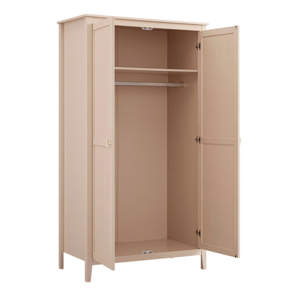 Armoire double Oakham, rose nude