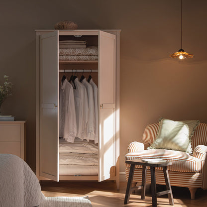 Armoire double Oakham, rose nude