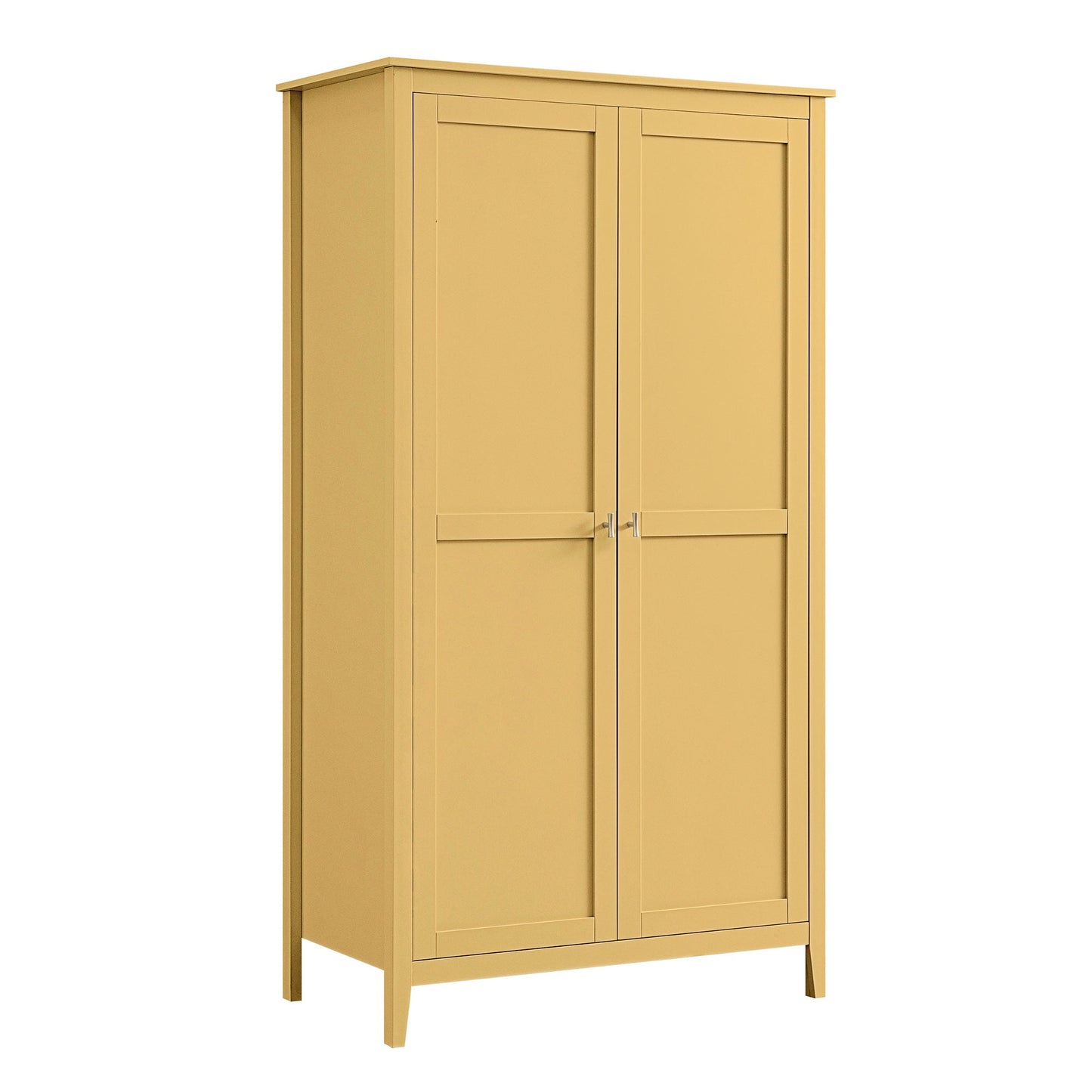 Armoire double Oakham, rotin jaune