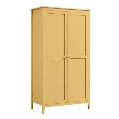 Armoire double Oakham, rotin jaune