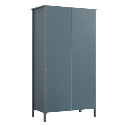 Armoire double Oakham, bleu orageux