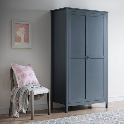 Armoire double Oakham, bleu orageux