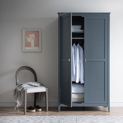 Armoire double Oakham, bleu orageux