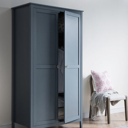 Armoire double Oakham, bleu orageux