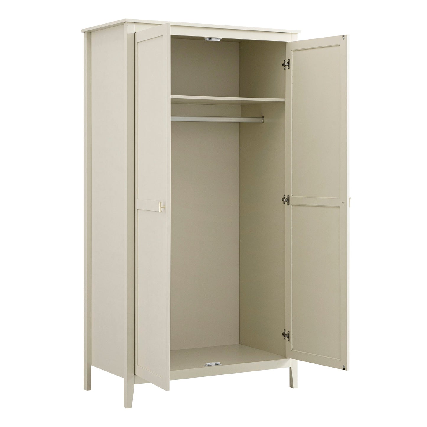 Armoire double Oakham, blanc ombragé