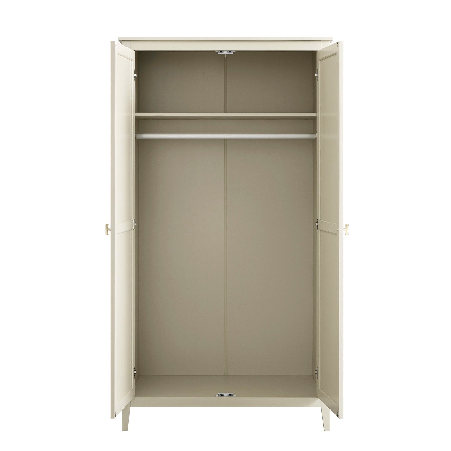 Armoire double Oakham, blanc ombragé