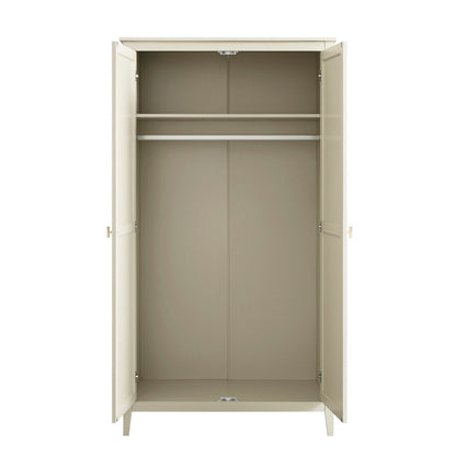Armoire double Oakham, blanc ombragé