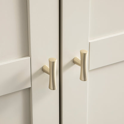 Armoire double Oakham, blanc ombragé