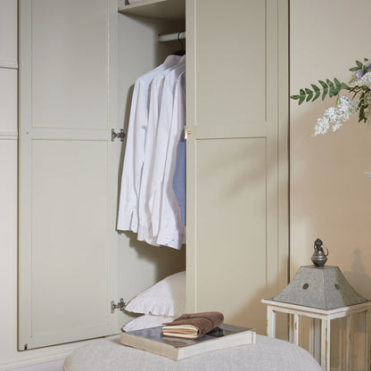 Armoire double Oakham, blanc ombragé
