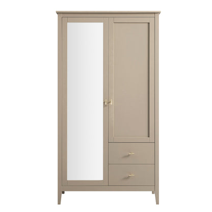 Armoire double miroir Oakham, gris foncé