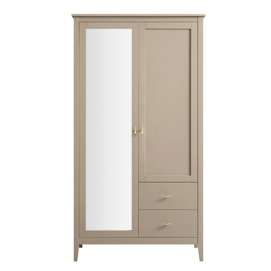 Armoire double miroir Oakham, gris foncé