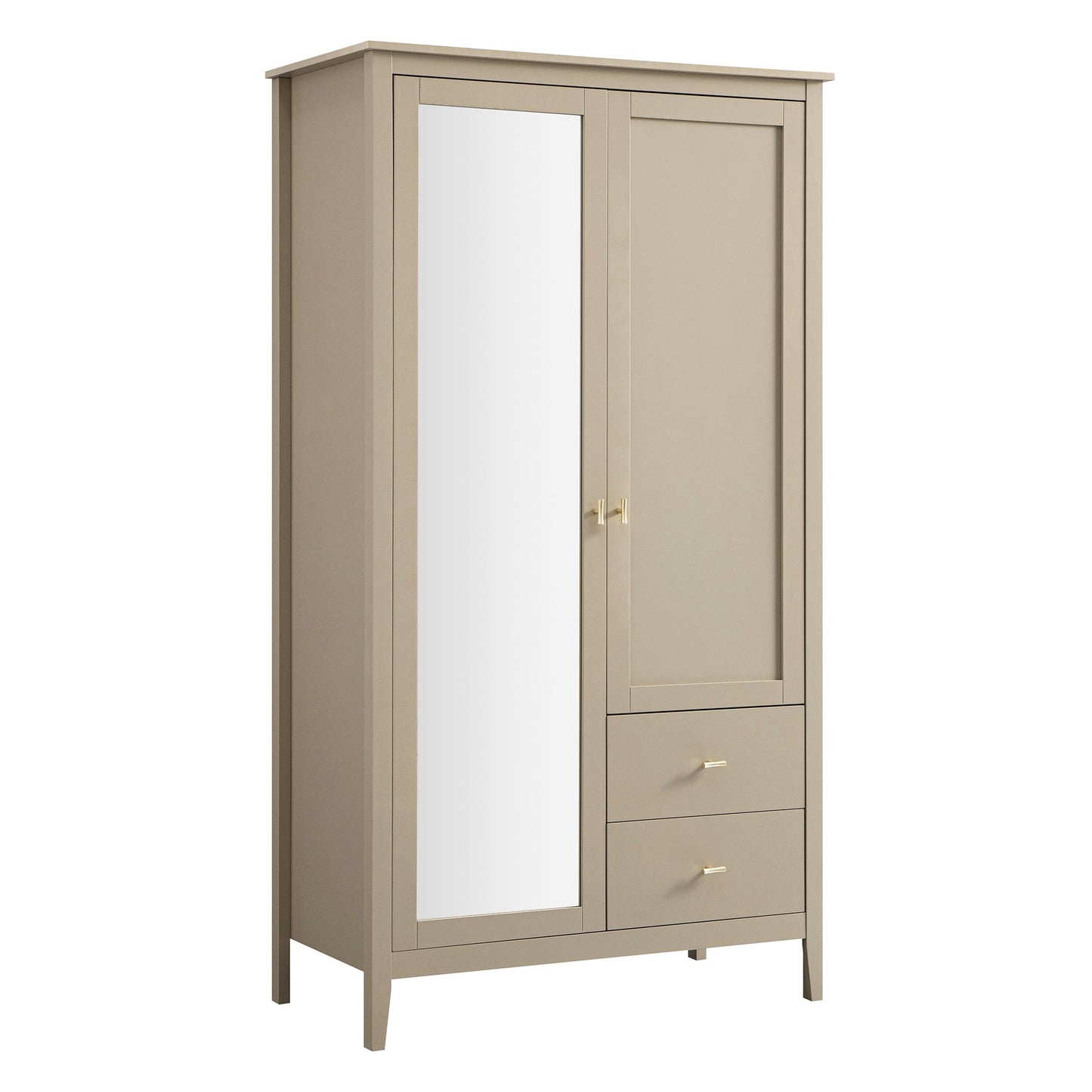 Armoire double miroir Oakham, gris foncé